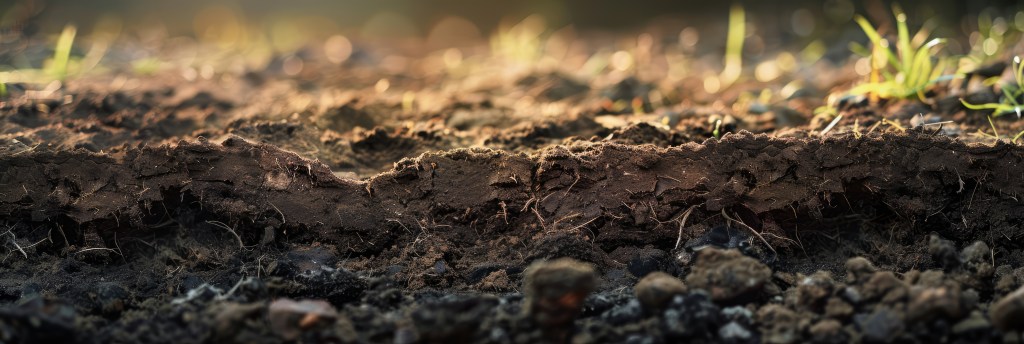 Bande de terre issu de la terramation